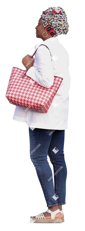 Woman standing cut out pictures (19437)