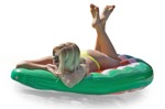 Woman swimming cut out people (5601) - miniature