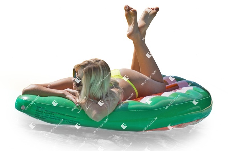 Woman swimming cut out people (5601)