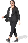 Woman walking people png (5661) - miniature