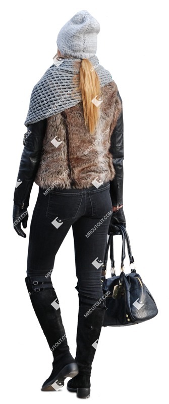 Woman walking cut out pictures (616)