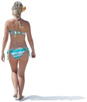 Woman walking cut out pictures (2881) - miniature