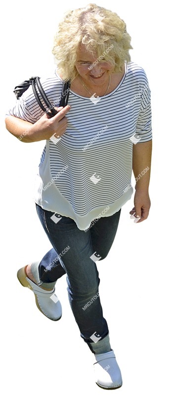 Woman walking people png (4947)