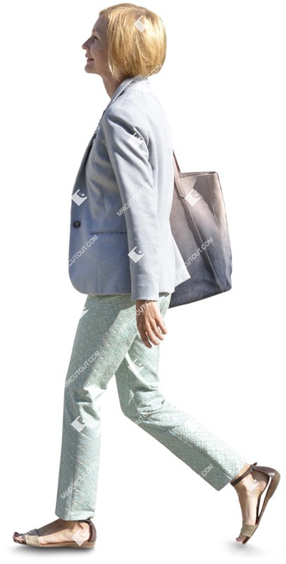 Woman walking human png (5038)