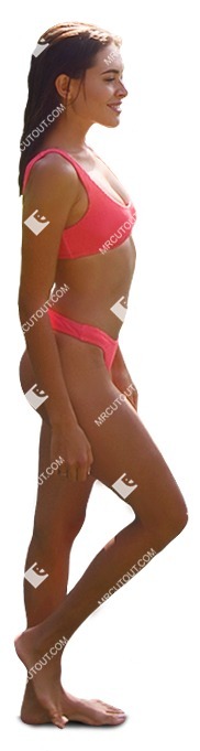 Woman walking people png (7698)