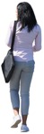 Woman walking png people (10135) - miniature