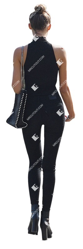 Woman walking people cutouts (10617)