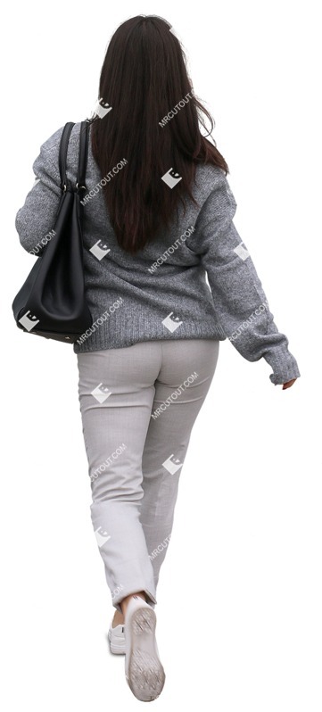 Woman walking cut out pictures (11790)