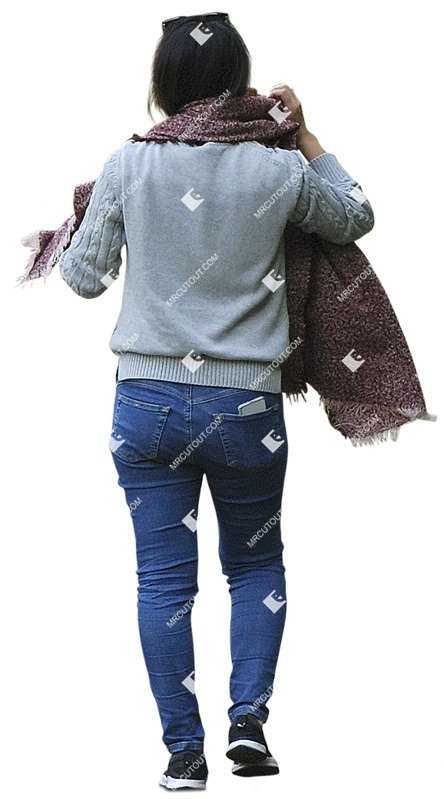 Woman walking human png (11524)