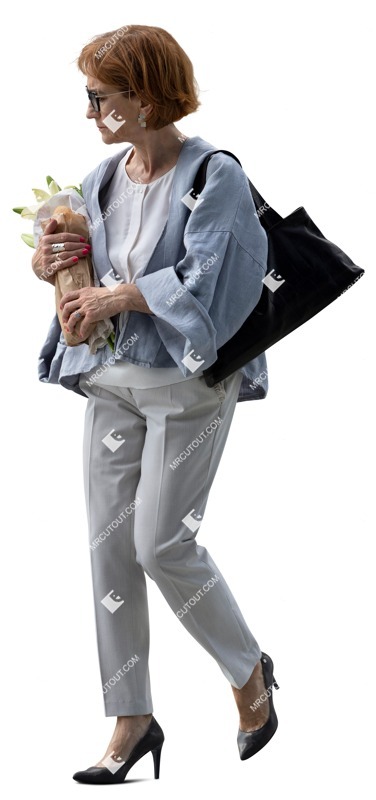 Woman walking people png (12796)
