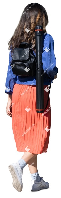 Woman walking people png (12089)