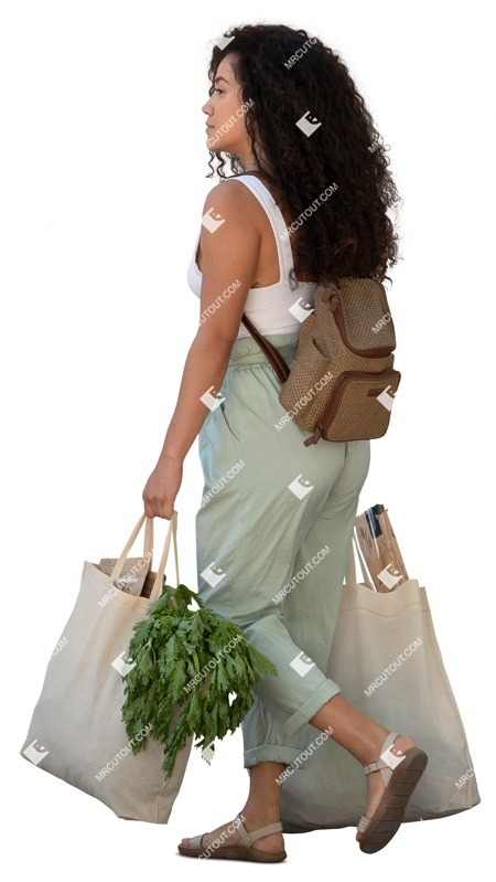 Woman walking people png (14758)