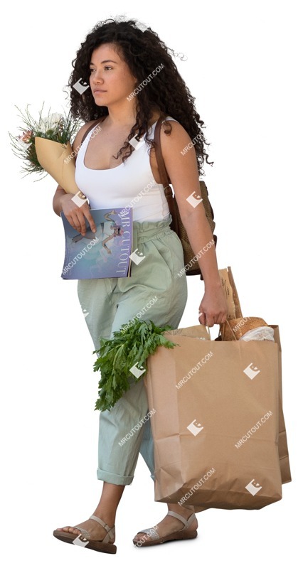 Woman walking people png (15261)