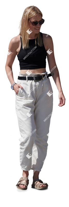 Woman walking people png (15319)
