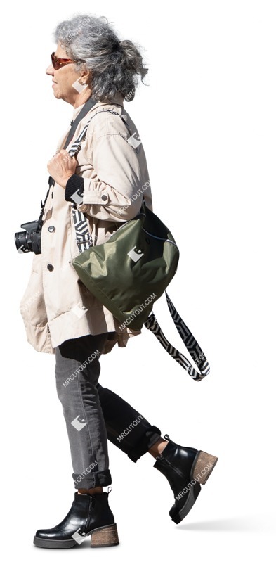 Woman walking people png (16165)