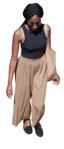 Woman walking people png (20300) - miniature