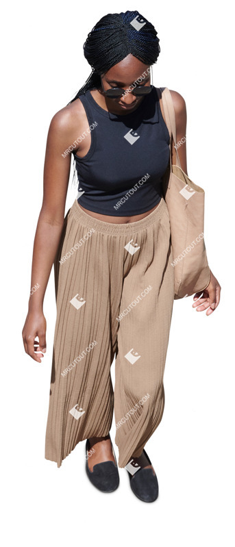 Woman walking people png (20300)