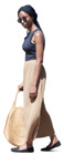 Woman walking people png (20226) - miniature
