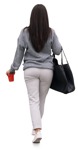 Woman walking people png (10881) - miniature