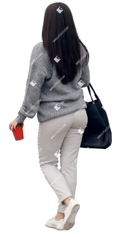 Woman walking people png (10883)