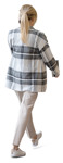 Woman walking cut out people (20214) - miniature