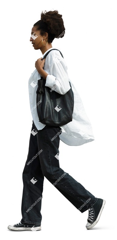 Woman walking photoshop people (19606)