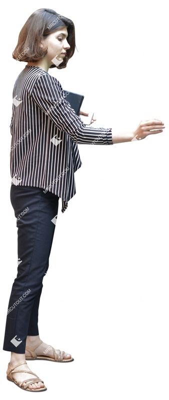 Woman with a book human png (7333)
