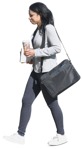 Woman with a book people png (10713) - miniature