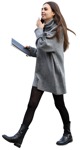 Woman with a book person png (11170) | MrCutout.com - miniature