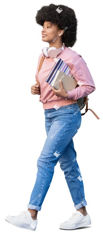 Woman with a book cut out pictures (13003)