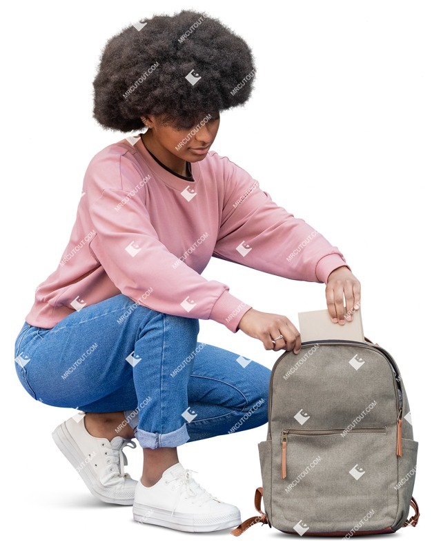 Woman with a book people png (12279)