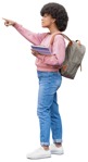 Woman with a book people png (11905) - miniature