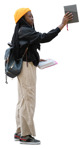 Woman with a book  (20244) - miniature