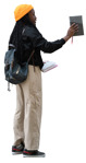 Woman with a book  (20245) - miniature
