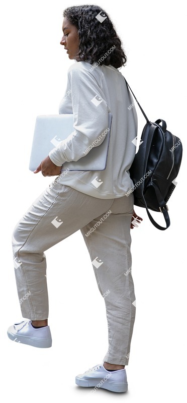 Woman with a computer people png (9720)