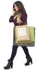 Cut out people - Woman With A Smartphone Shopping 0003 | MrCutout.com - miniature