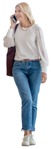 Woman with a smartphone shopping people png (9902) - miniature