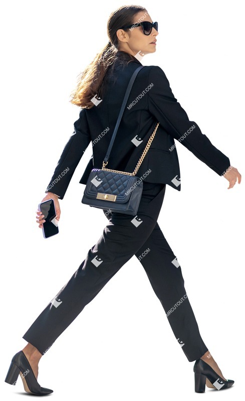 Woman with a smartphone shopping person png (10734)
