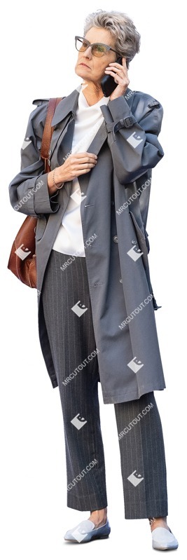 Woman with a smartphone standing people png (12634)