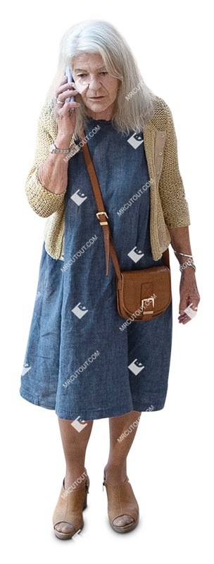 Woman with a smartphone standing png people (14838)
