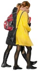 Young adult group friends woman walking  (2630) - miniature