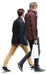 Cut out people - Young Adult Mature Adult Group Man Walking 0001 | MrCutout.com - miniature
