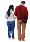 Cut out people - Young Adult Mature Adult Group Man Woman 0001 | MrCutout.com - miniature